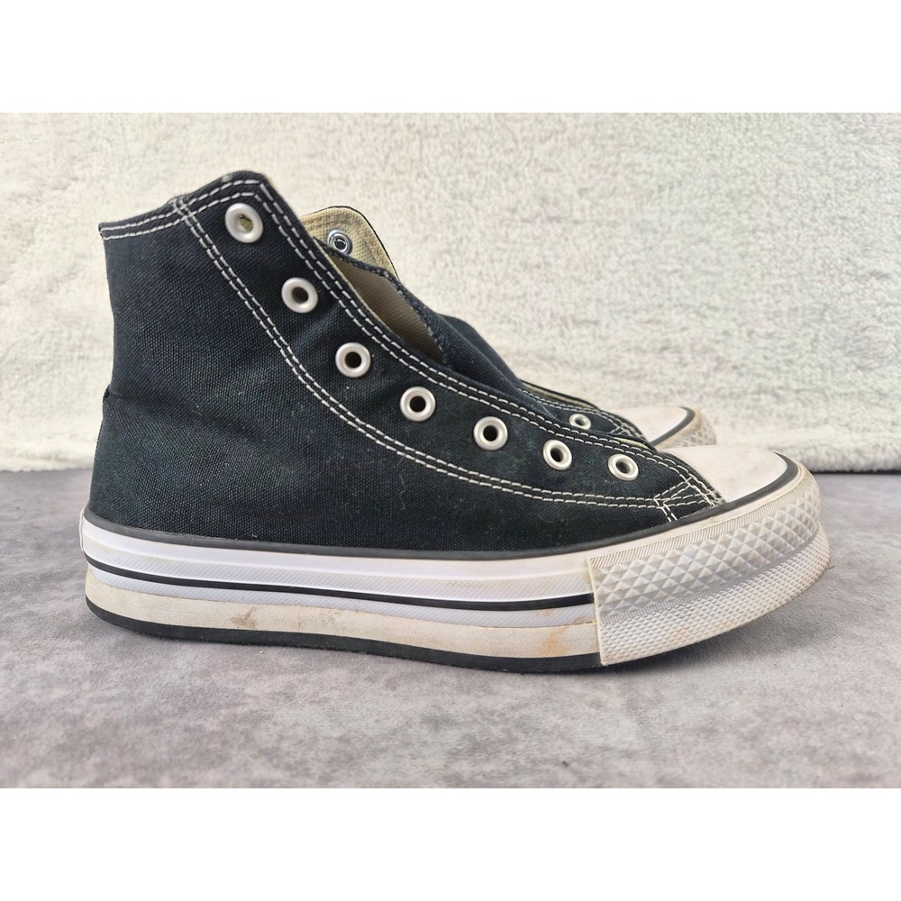 Converse Chuck Taylor All Star High Top Black Canvas Sneakers 272855F Kids 5